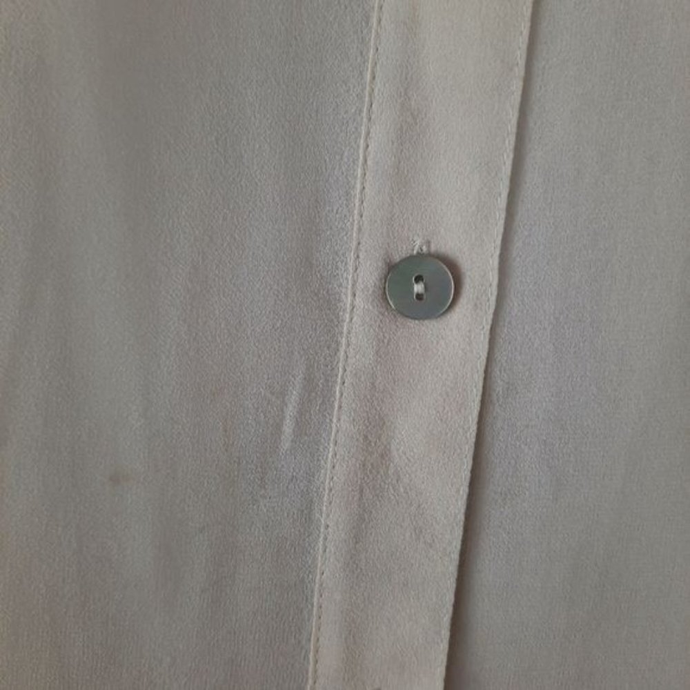 Eileen Fisher Silk Mandarin Collar Button Down Tunic - Picture 9 of 16
